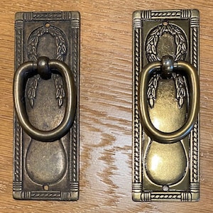 Arts & Crafts Drawer Pull Die Cast Brass