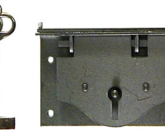 Half Mortise Chest Lock with Catch Plate and Key