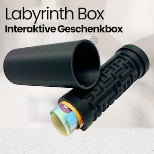 Labyrinthbox Puzzle Geschenkbox für Kleinigkeiten Geldgeschenk Lustige Geschenkidee - 3D022
