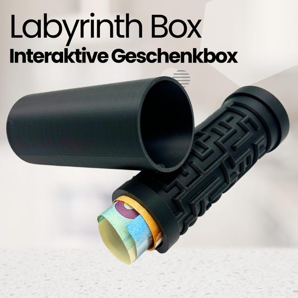 Labyrinthbox Puzzle Geschenkbox für Kleinigkeiten Geldgeschenk Lustige Geschenkidee - 3D022