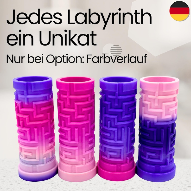 Labyrinth box puzzle gift box for small items, money gift, funny gift idea - 3D022 image 4