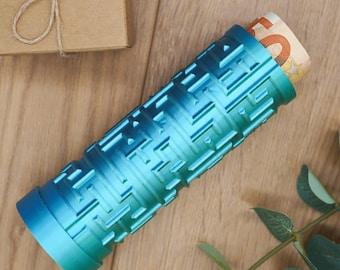 Labyrinthbox für Geld | Geschenkbox für Kleinigkeiten Kreatives Geldgeschenk für Geburtstag Cryptex Puzzlebox Geschenkverpackung - 3D022
