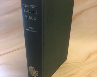 Nowa angielska Biblia z 1970 r. z apokryfami – Biblia zabytkowa – Podręcznik do nauki chrześcijańskiej – (nr ref. x430)