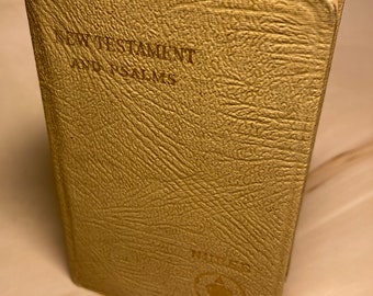Vintage Gideon Nurse Pocket Bible New Testament and Psalms - (Ref x264)