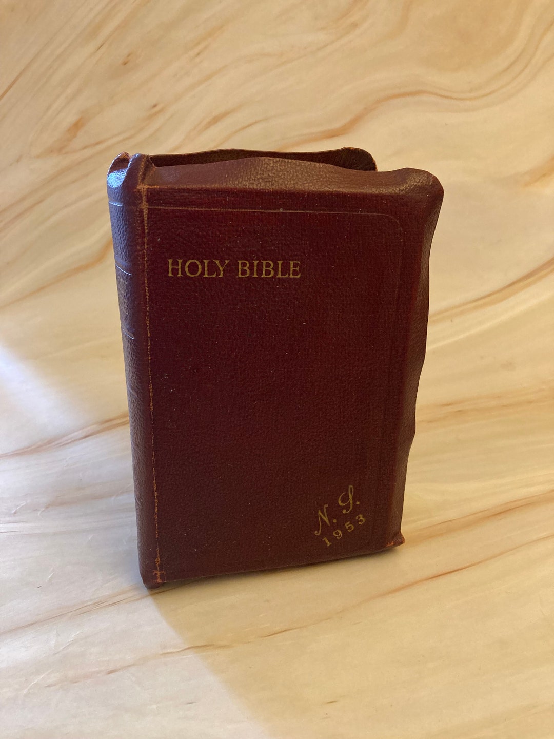 Red Wine Holy Bible 1953 National Bible Society of Scotland Etsy