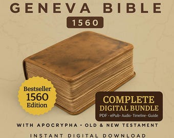 1560 Geneva Bible with Apocrypha – Vintage Digital eBook (PDF Download)
