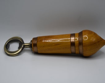 Argentine Osage Turned Wood Decorative Bottle Opener