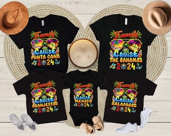 Personalized Family Cruise 2024 Shirt, Caribbean Cruise Matching Shirt, Family Cruise Shirts, Custom Name Tshirts