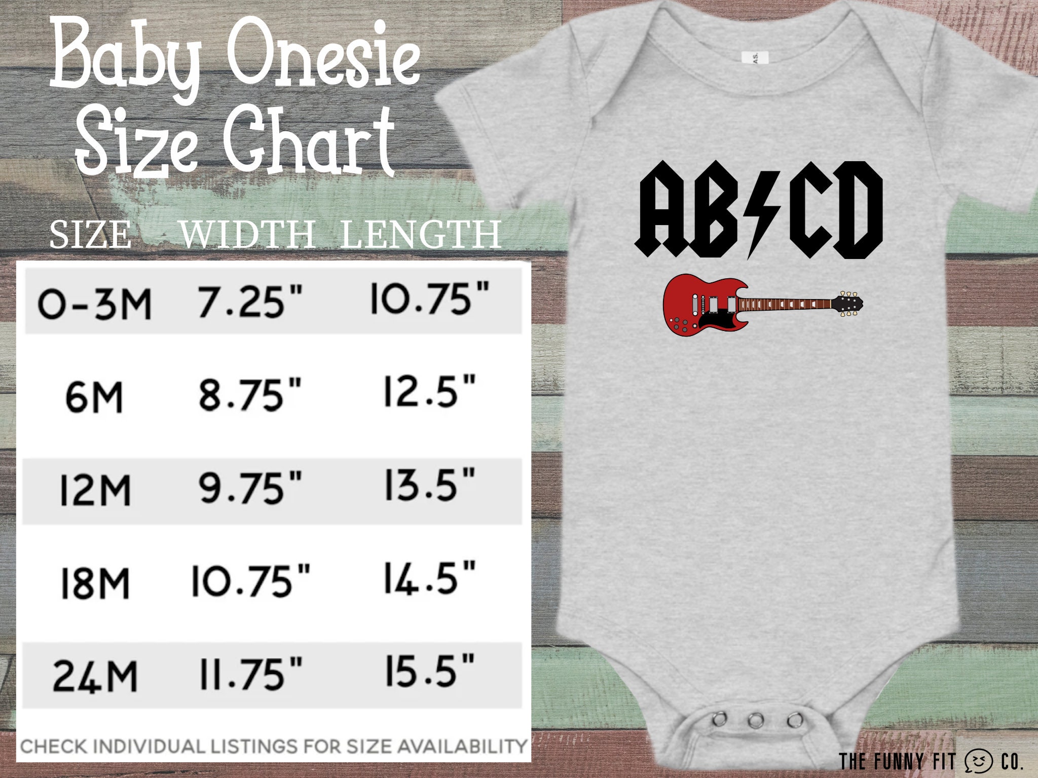 ABCD Classic Rock Baby Onesie, Acdc Funny Onesie, Classic Rock Baby, Rock and Roll Onesie