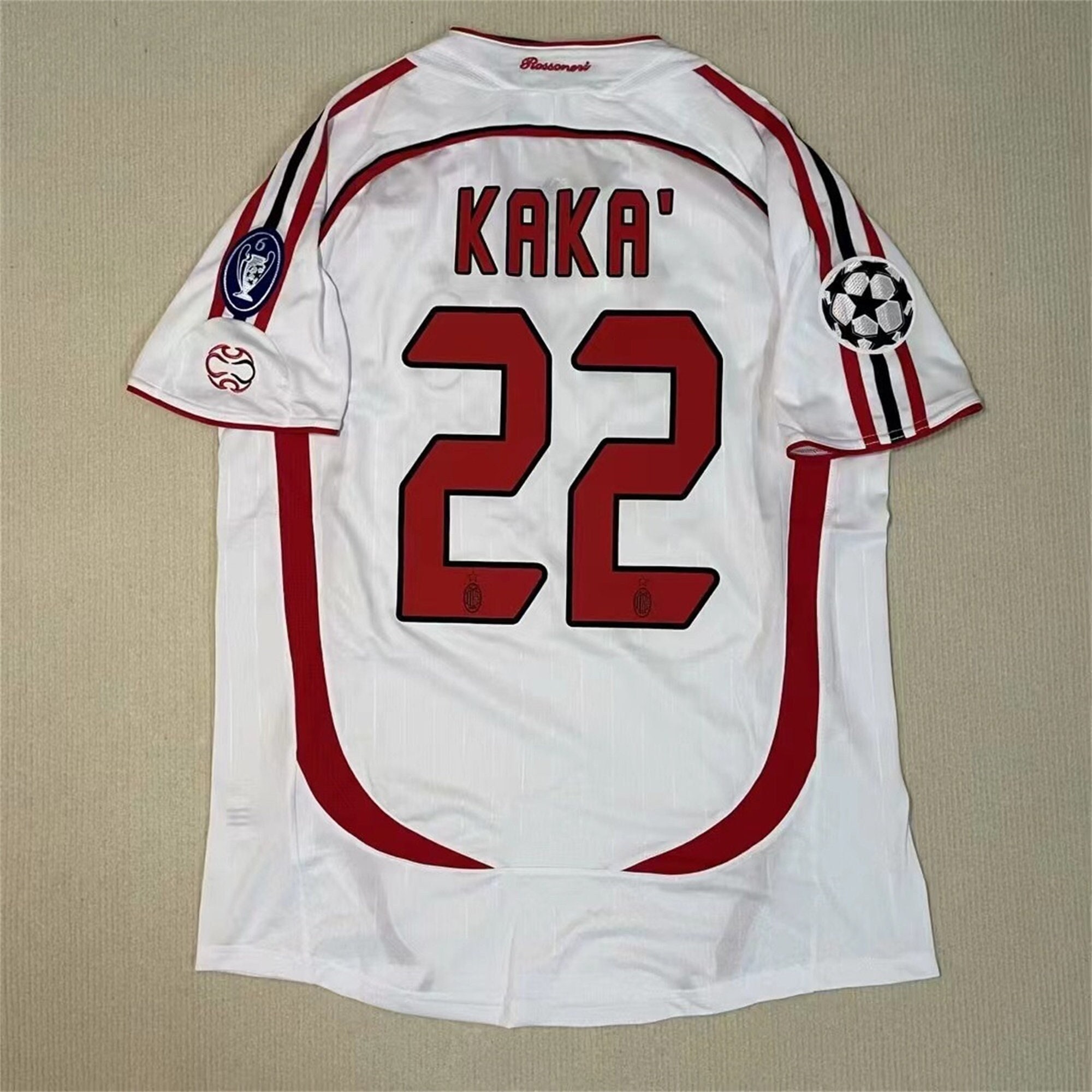 Ship Locally, AC Milan FC Kaka 06-07 Retro Jersey KAKA Premium Player  Version