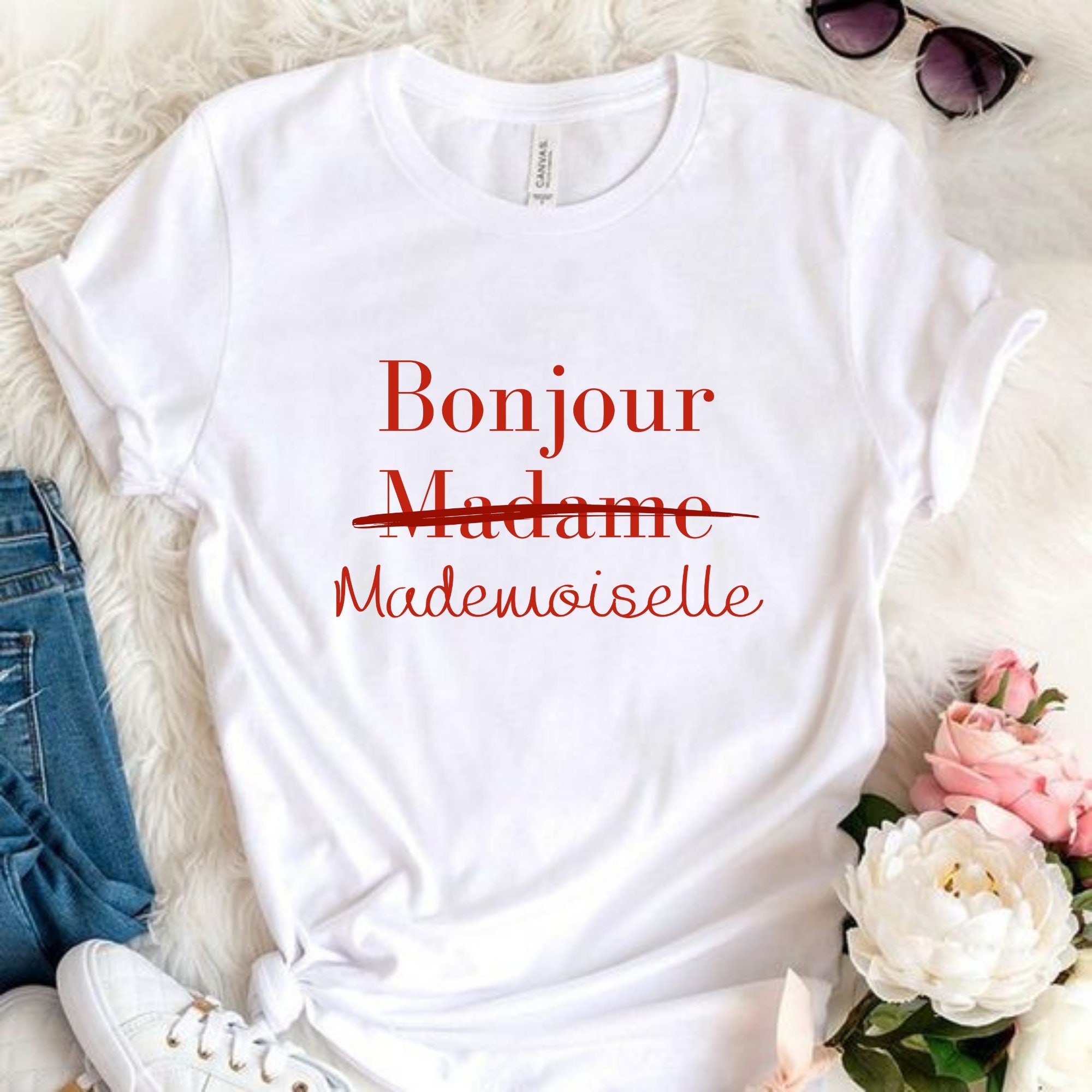 T shirt bonjour madame 2025