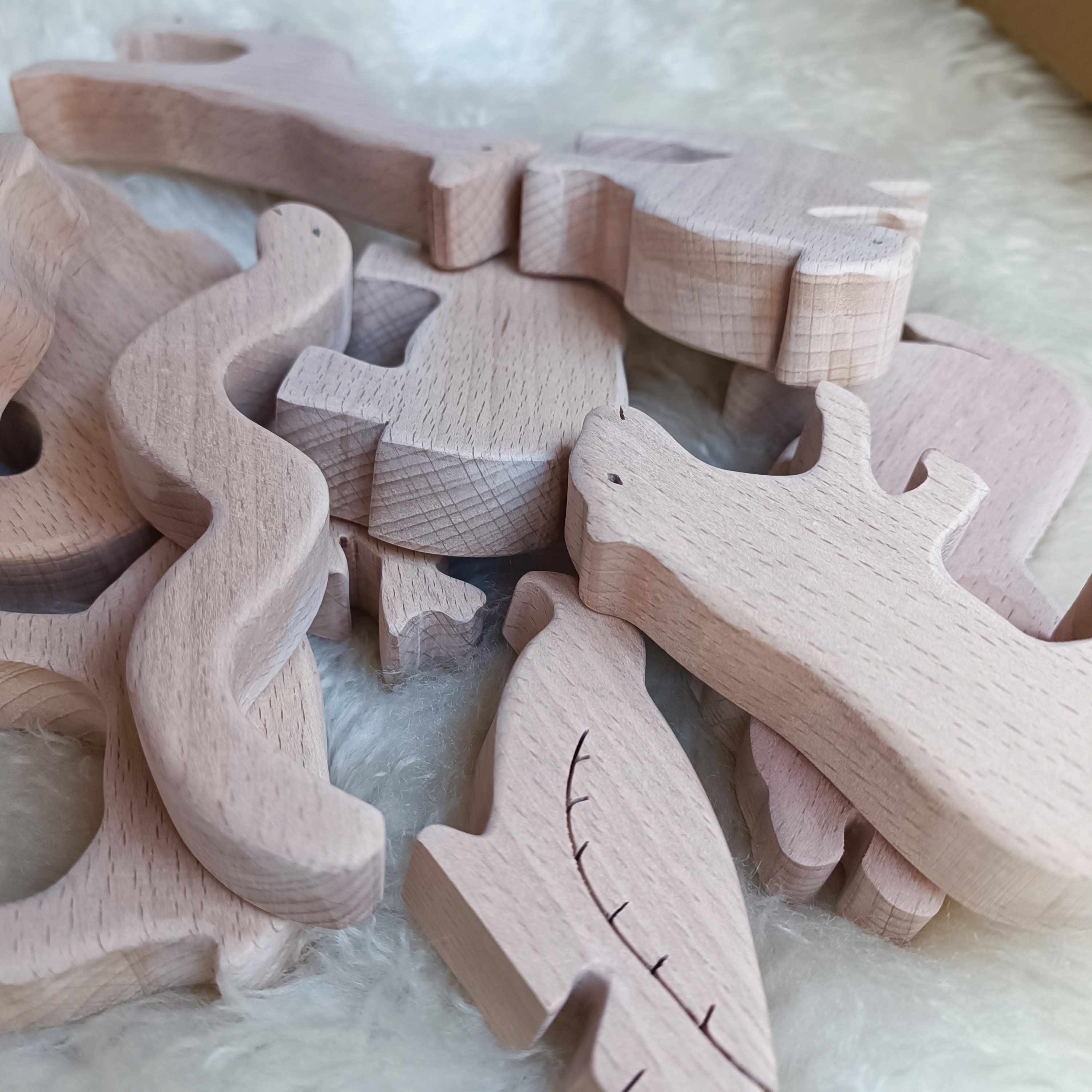 Safari Animal Figures Handmade Wooden Animal Toys Gift for Etsy