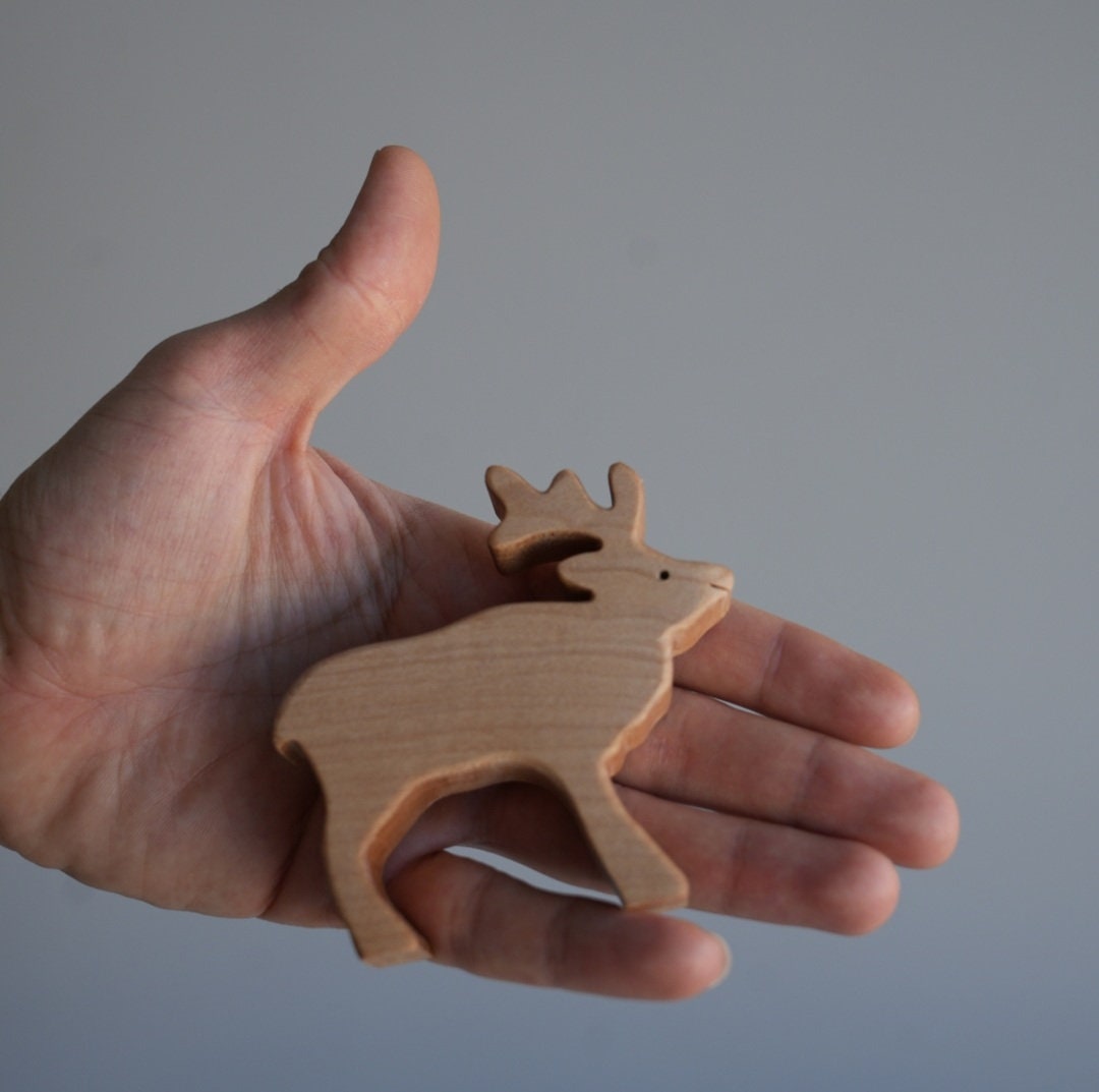 Safari Animal Figures Handmade Wooden Animal Toys Gift for Etsy