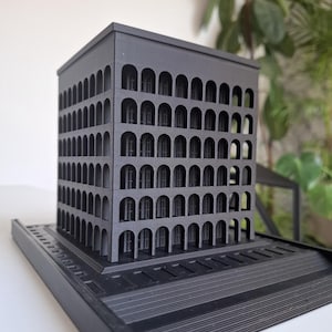 Palazzo della civiltà italiana 12 - Scultura Palazzo EUR stampato in 3D / edificio Roma / regalo per Architetti - Designer - Appassionati