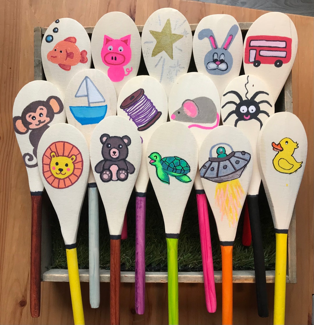 5x Nursery Rhyme & Song Spoons Etsy UK