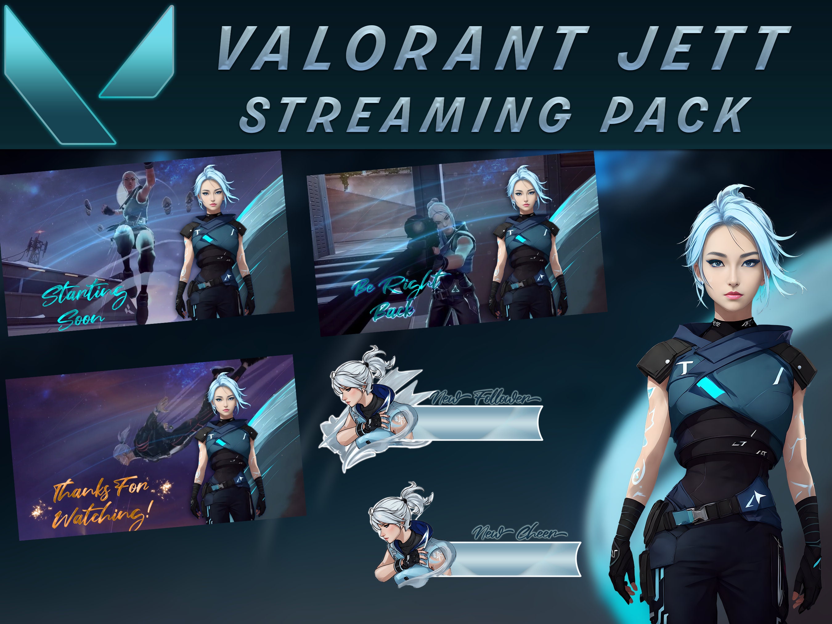 Valorant Jett - Animated Wallpaper [Fanmade] on Make a GIF