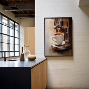 coffee painting | espresso poster | kitchen wall art