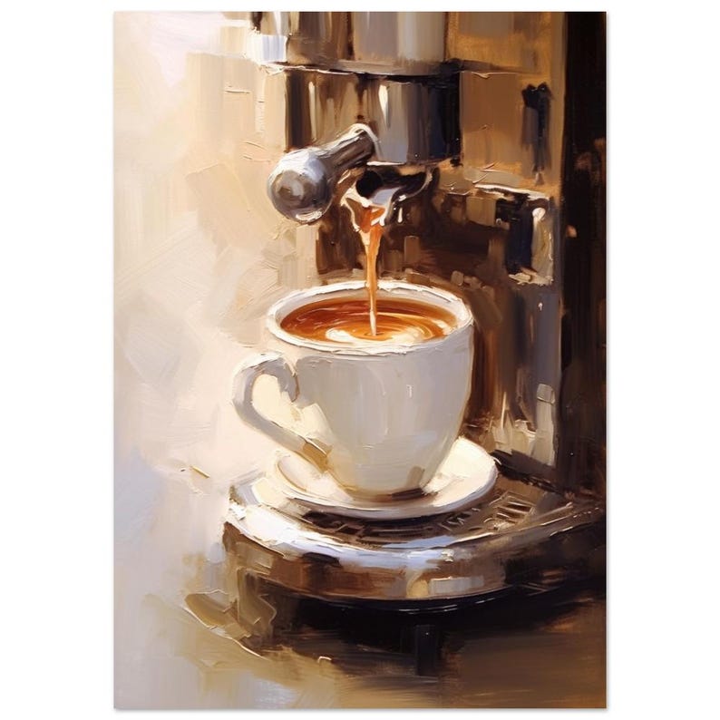 coffee painting | espresso poster | kitchen wall art