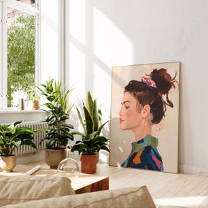 woman poster - female wall art - modern female decor - female empowerment poster - empowered woman