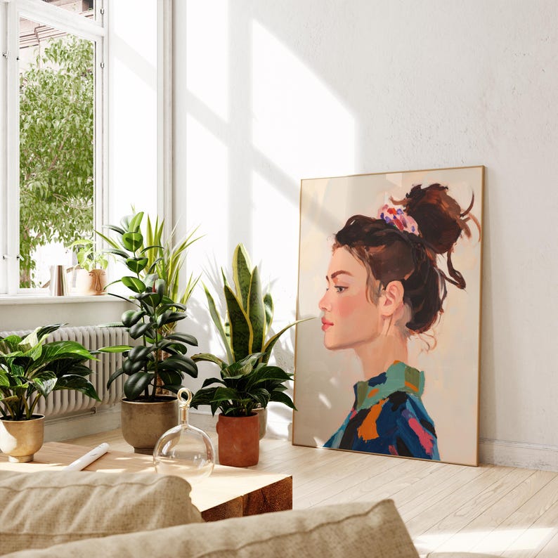 woman poster - female wall art - modern female decor - female empowerment poster - empowered woman