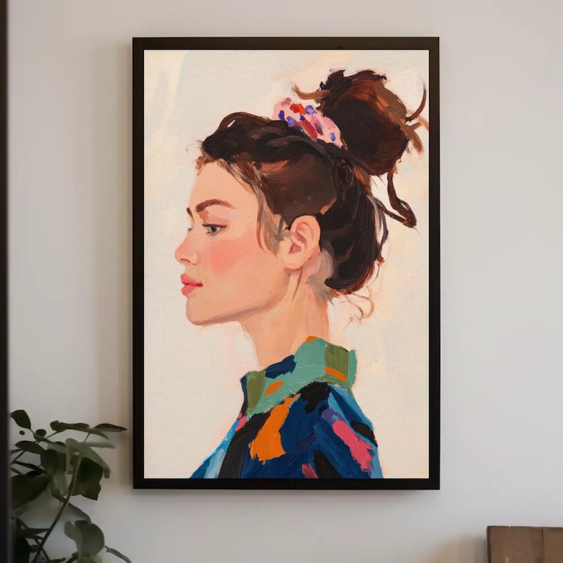 woman poster - female wall art - modern female decor - female empowerment poster - empowered woman