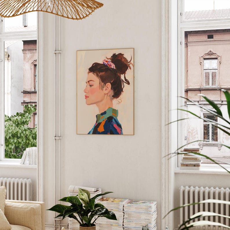 woman poster - female wall art - modern female decor - female empowerment poster - empowered woman