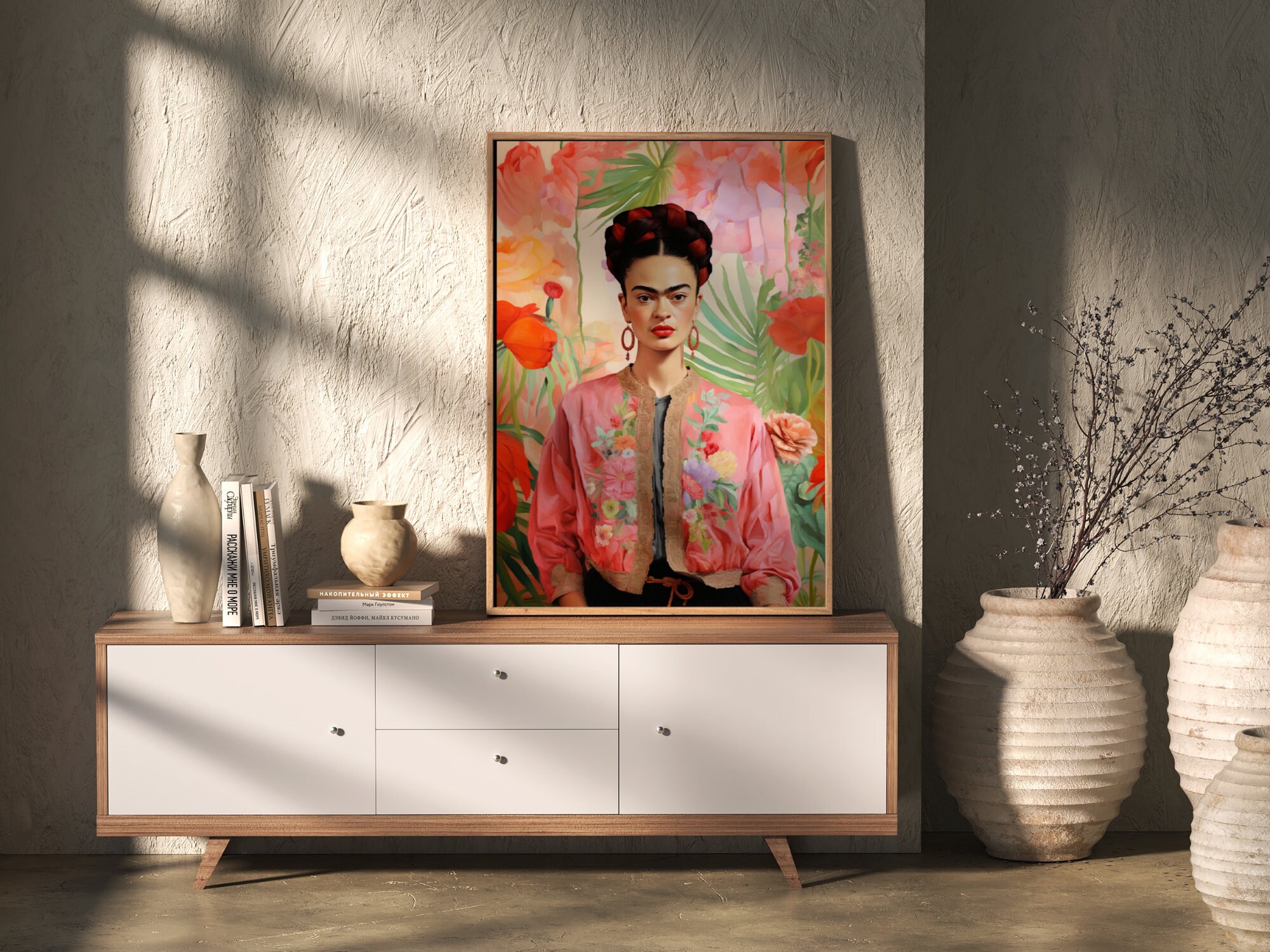 Frida Kahlo Poster Frida Kahlo Art Print Modern Vivid - Etsy