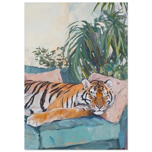 tiger poster - tiger wall art - bedroom wall art