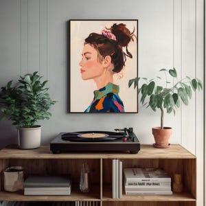 woman poster - female wall art - modern female decor - female empowerment poster - empowered woman