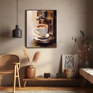 coffee painting | espresso poster | kitchen wall art