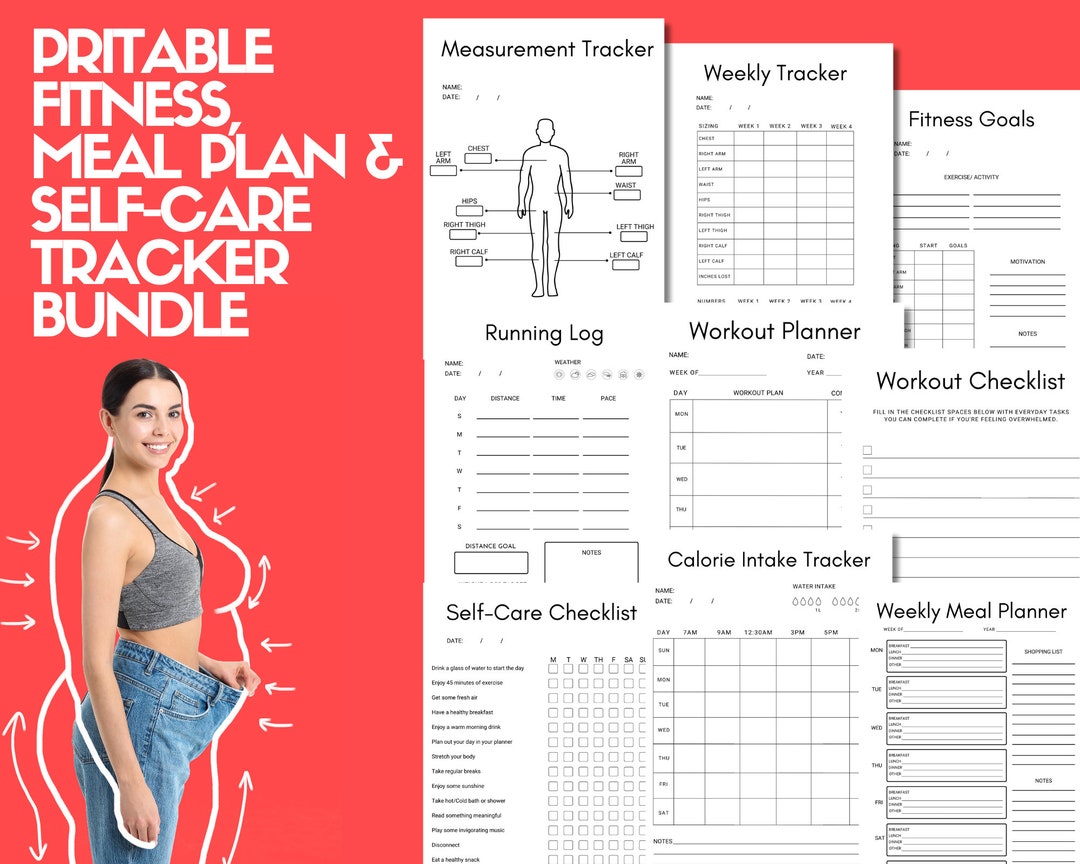 Printable Fitness Workout Self care Meal Planner Bundle Etsy printable-fitness-workout-self-care-meal-planner-bundle-etsy