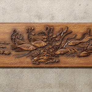 Underwater Fish - STL File For CNC Wood Carving