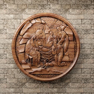 Nativity Scene - STL File For CNC Wood Carving