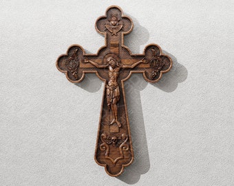 Jesus Cross - STL File For CNC Wood Carving