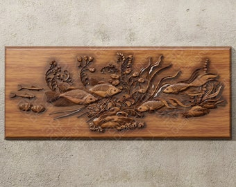 Underwater Fish - STL File For CNC Wood Carving