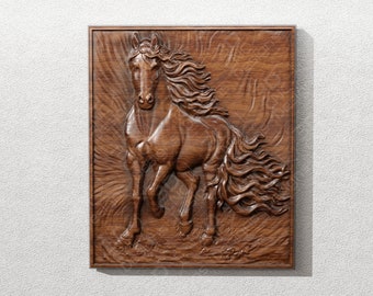 Horse - STL File For CNC Wood Carving