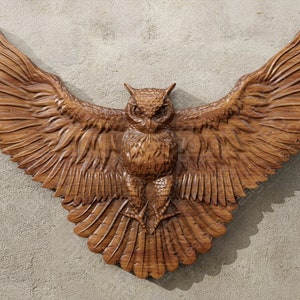 Owl V2 - STL File For CNC Wood Carving