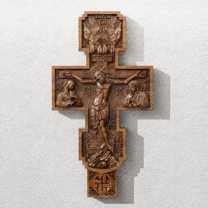 Jesus Cross V4 - STL File For CNC Wood Carving