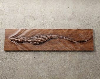 Crocodile - STL File For CNC Wood Carving