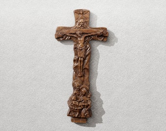 Jesus Cross V2 - STL File For CNC Wood Carving