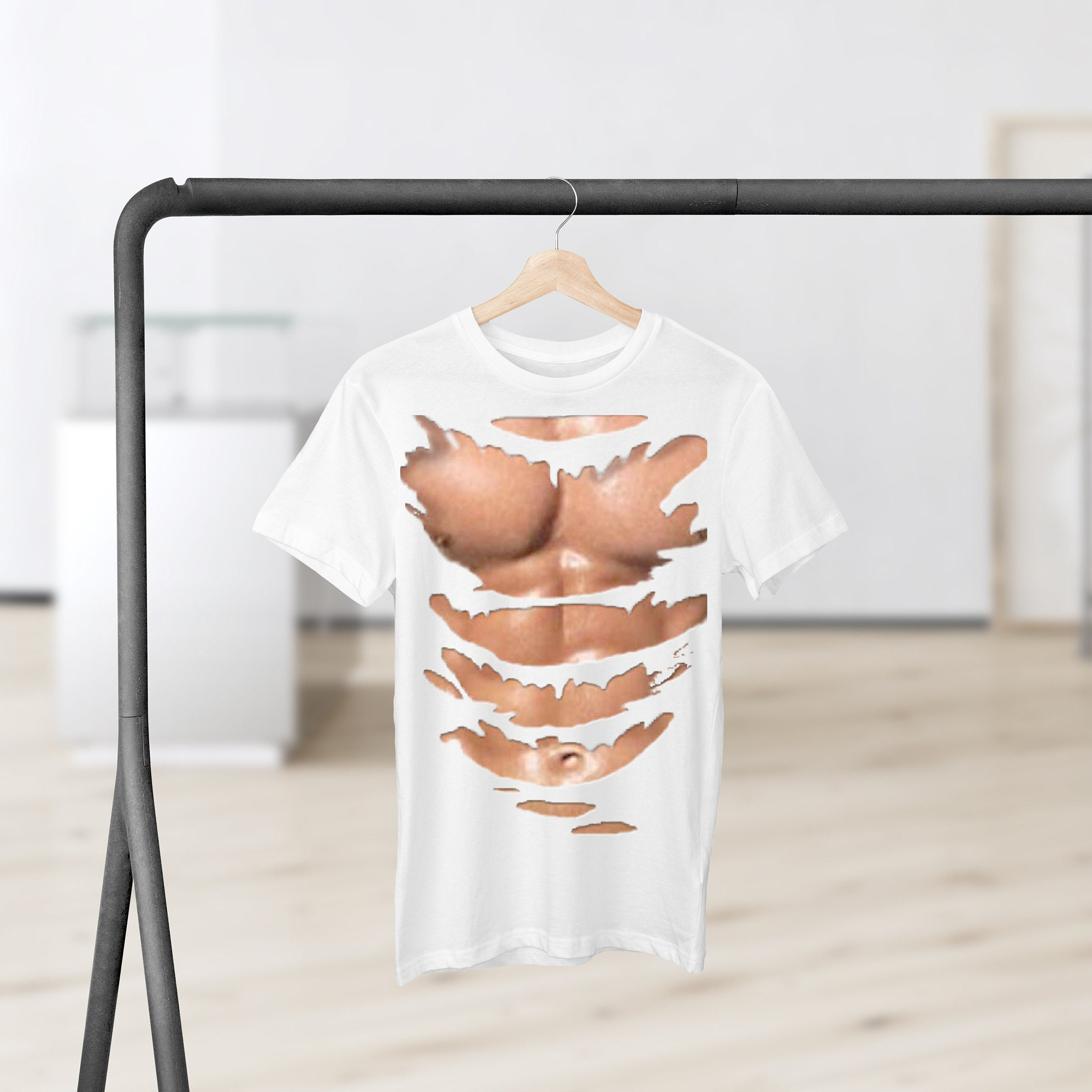 Create meme roblox t shirt muscle, ripped body t-shirt to get, muscle get  in 2023