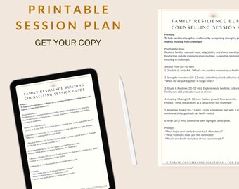 Werkblad voor raadgever sessieplan gezinsweerbaarheid