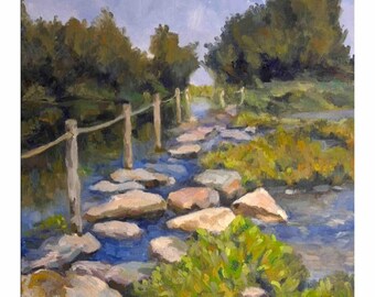 Piedras escalonadas - pintura digital