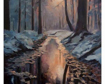 Bosque en invierno - Impresión digital
