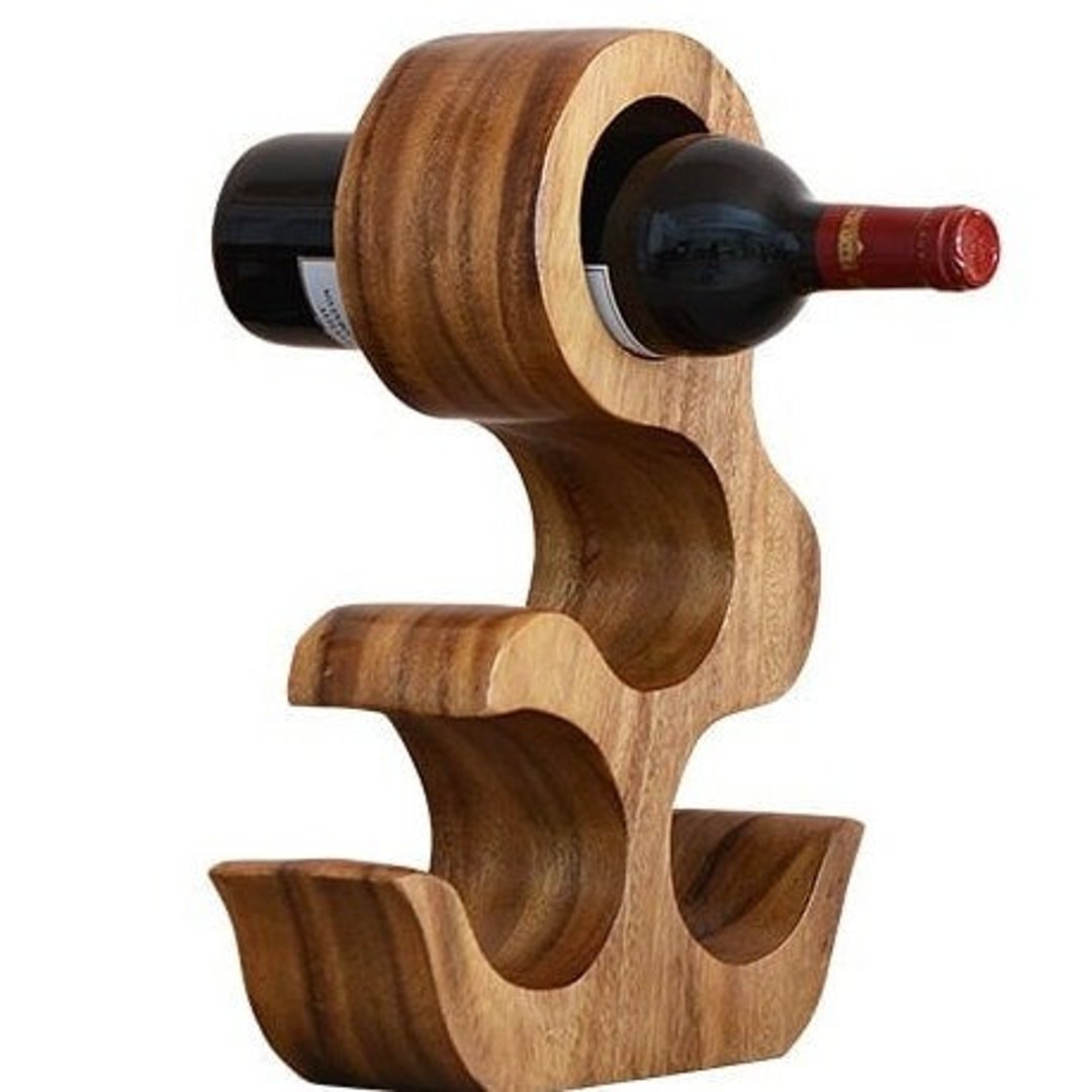 Laser Cut Wooden Wine Rack CNC Router Template DWG File Laser Cut File ...