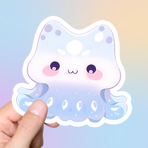 Cat Jelly Kawaii Sticker Cute Anime Pastel Stickers  Laptop Sticker Computer Stickers  Birthday Gift for Her Unique Gifts