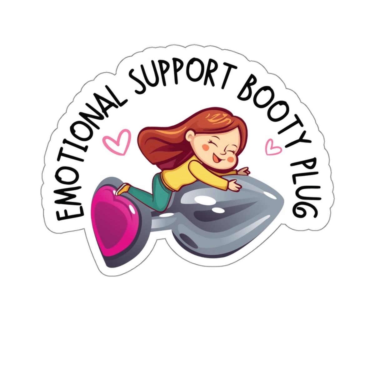 Emotional Support Booty Plug Sticker Self Care Butt Plug Gift for Her Self  Love LGBTQ Gag Gift Anal Kink Sex Toy Present - Etsy
