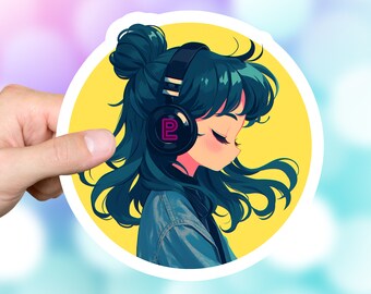 Cute Setsuna Meiou Lofi Sticker Magical Girl Saturn Lofi Aesthetic Art Lofi Beats