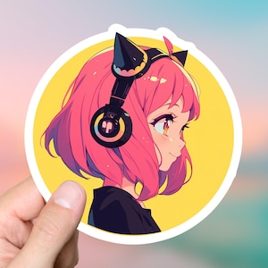 Lofi Anya Sticker Spy X Family Stickers Cute Anime Stickers Laptop Sticker Computer Stickers  Birthday Gift for Her Unique Gifts