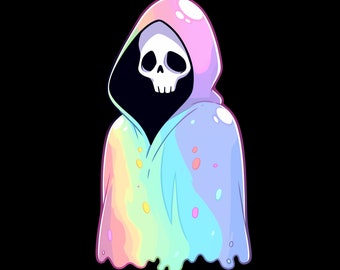 Pastel Reaper T-shirt Pastel Goth Grim Death Funny Gift Tshirt